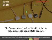 Tablet Screenshot of etichette-filo-cartellino.it